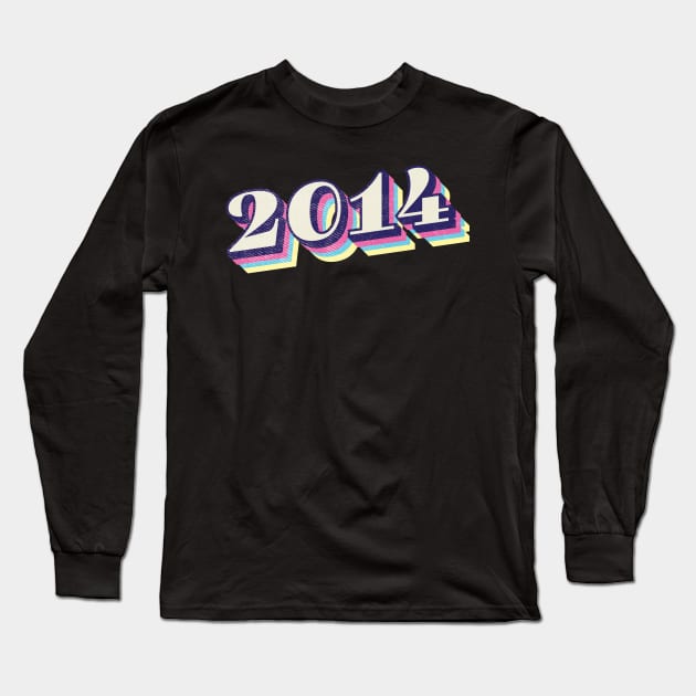 2014 Birthday Year Long Sleeve T-Shirt by Vin Zzep